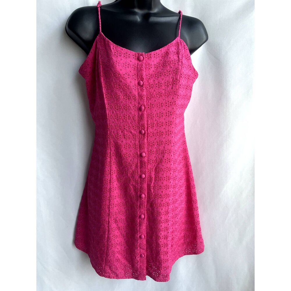 BP. Magenta Hot Pink Sundress Pink Size S Eyelet Barbie Barbiecore Girly Cute